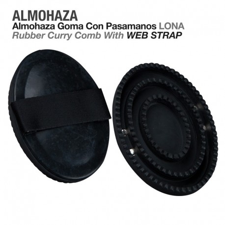 Almohaza goma con pasamanos lona