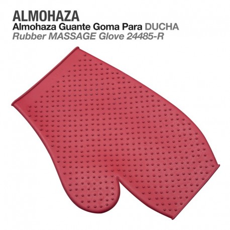 Almohaza guante goma ducha