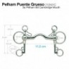 Bocado Pelham puente grueso