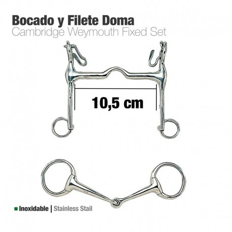 Bocado y filete inox doma