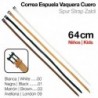 Correa espuela Vaquera cuero niño