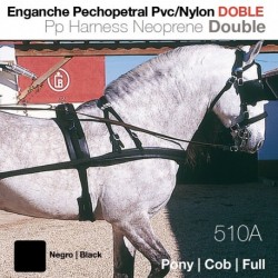 Enganche pechopetral pvc/nylon doble