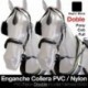 Enganche collera pvc/nylon doble