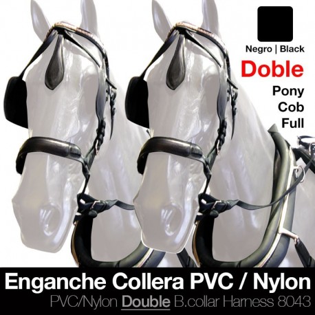Enganche collera pvc/nylon doble