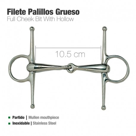 Filete palillos grueso inox