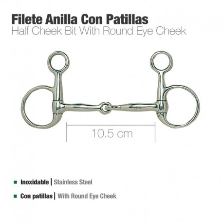 Filete anilla con patillas inox