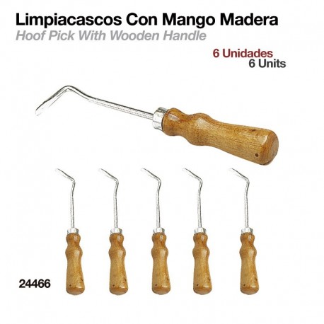 Limpiacascos con mango madera