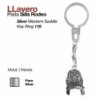 Llavero plata silla rodeo