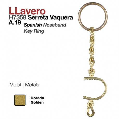 Llavero serreta vaquera
