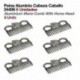 Peine aluminio cabeza caballo