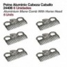 Peine aluminio cabeza caballo