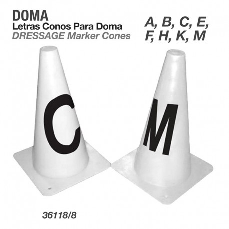 Letras conos para Doma A,B,C,E,F,H,K,M