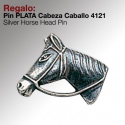 Pin plata cabeza caballo 2