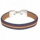 Pulsera piel lona Bandera España
