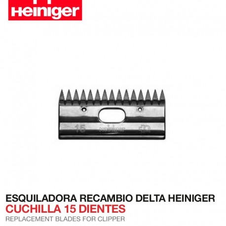 Cuchilla 15 dientes Esquiladora Delta Heiniger