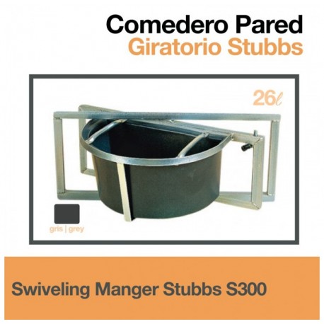 Comedero pared giratorio Stubbs para caballos