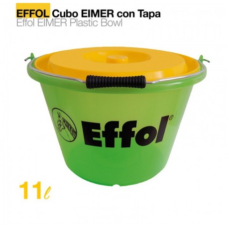 Comedero cubo Effol eimer con tapa