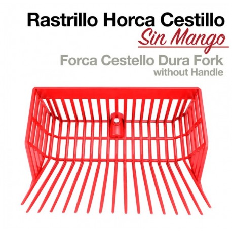 Rastrillo horca cestillo sin mango dura Fork