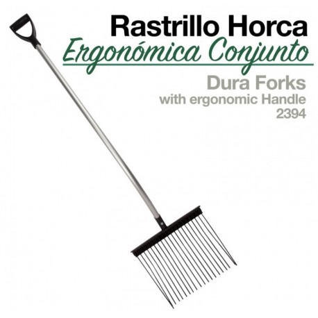Rastrillo horca ergonómica conjunto