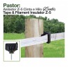 Aislador Z-5 cinta e hilo para pastor eléctrico o cerca eléctrica