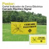 Cartel indicador de cerca eléctrica