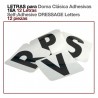 Letras para doma adhesivas (12 letras)