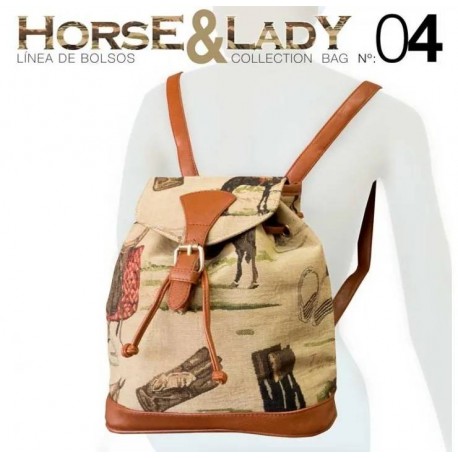 Mochila colección Horse&Lady 4 motivo caballos