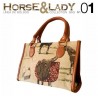 Bolso asa corta colección Horse&Lady 1 motivo caballos