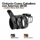 Cinturón cuero caballero con adornos