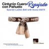 Cinturón cuero repujado con pañuelo
