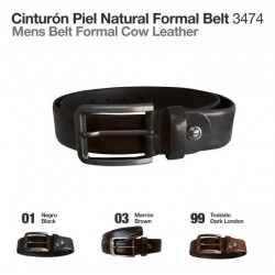 Cinturón piel natural formal belt