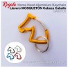 Llavero mosquetón cabeza caballo