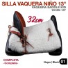 Silla Vaquera Niño 13" (32cm) Completa